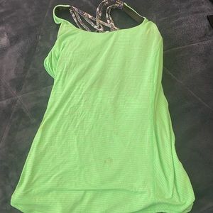 Lululemon workout top with built in sports bra